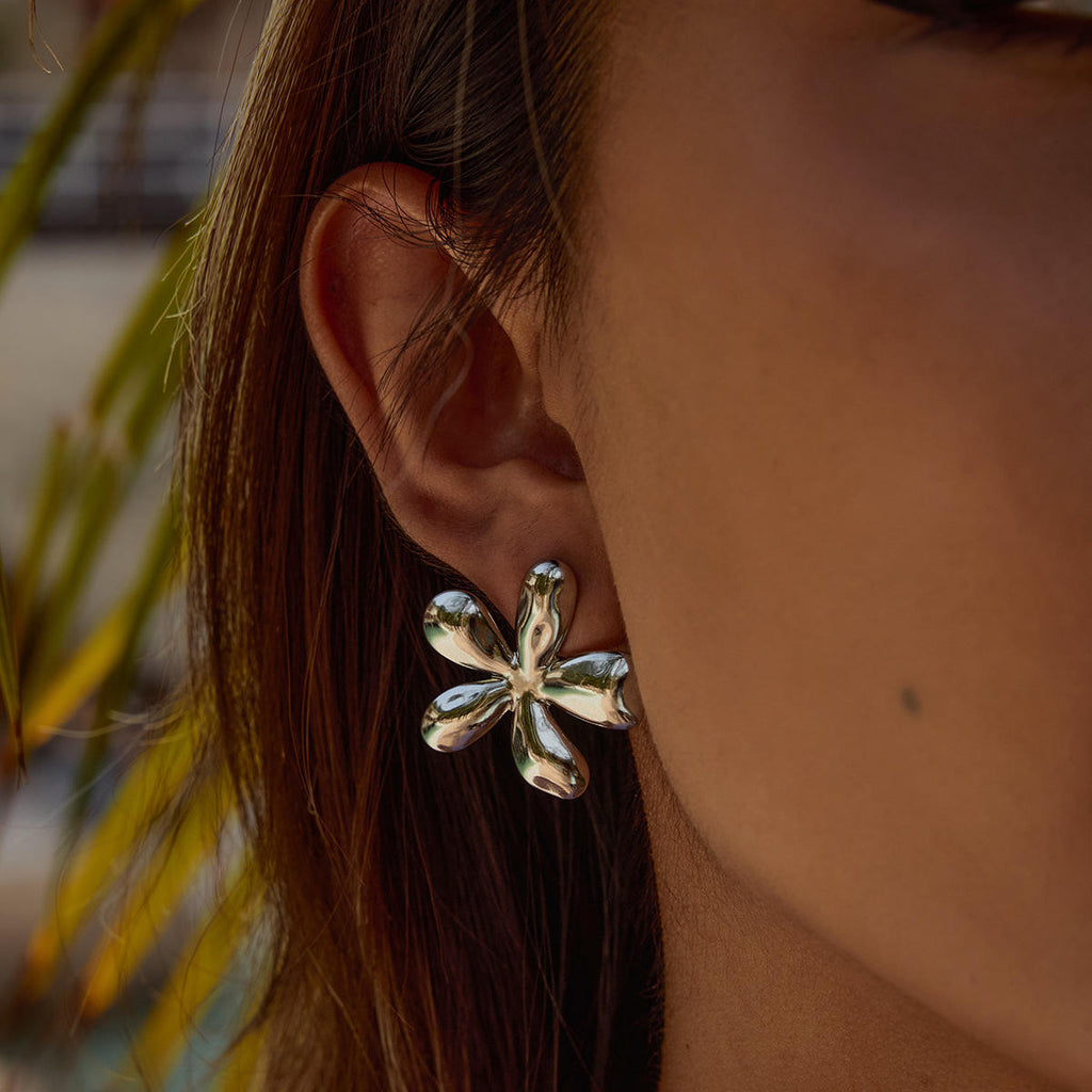 Mismatched Floral Studs