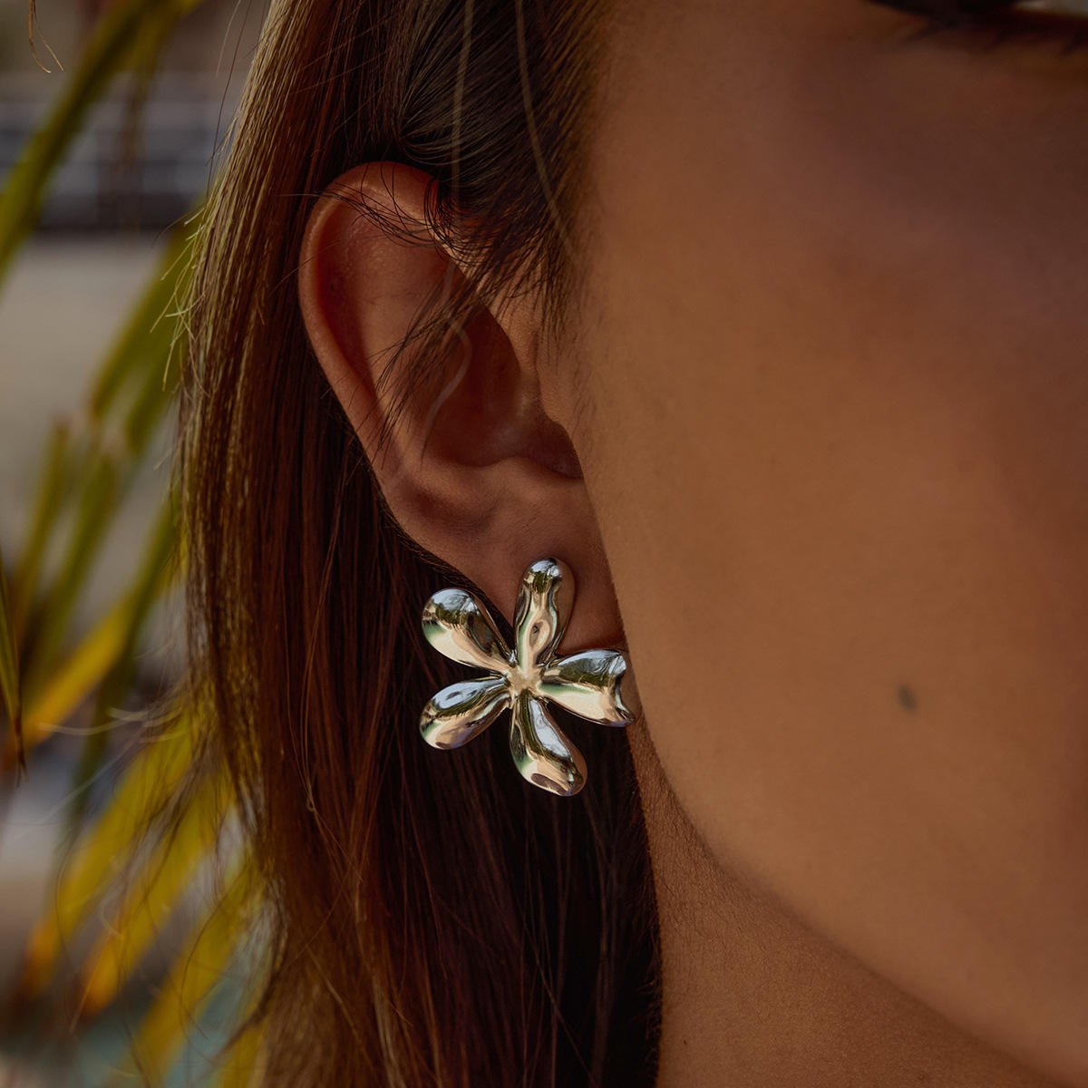 Mismatched Floral Studs